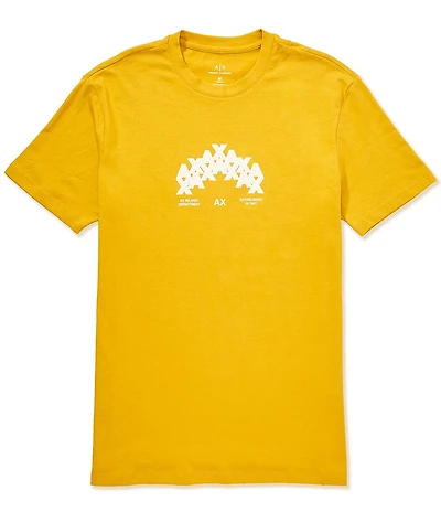 Armani Exchange Heavy Jersey Multi Logo Short Sleeve T-Shirt