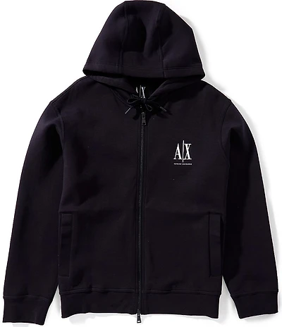 Armani Exchange Icon Logo Full Zip Hoodie