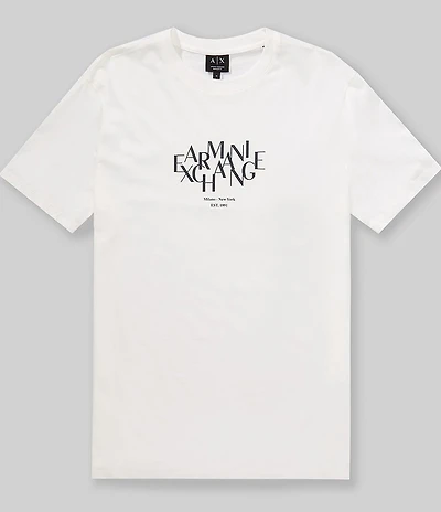 Armani Exchange Large Wording Short Sleeve T-Shirt