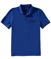 Armani Exchange Logo Tape Short Sleeve Polo Shirt