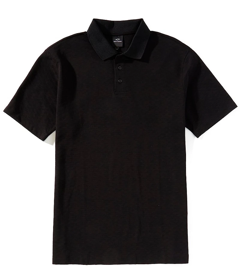 Armani Exchange Solid Short Sleeve Polo Shirt