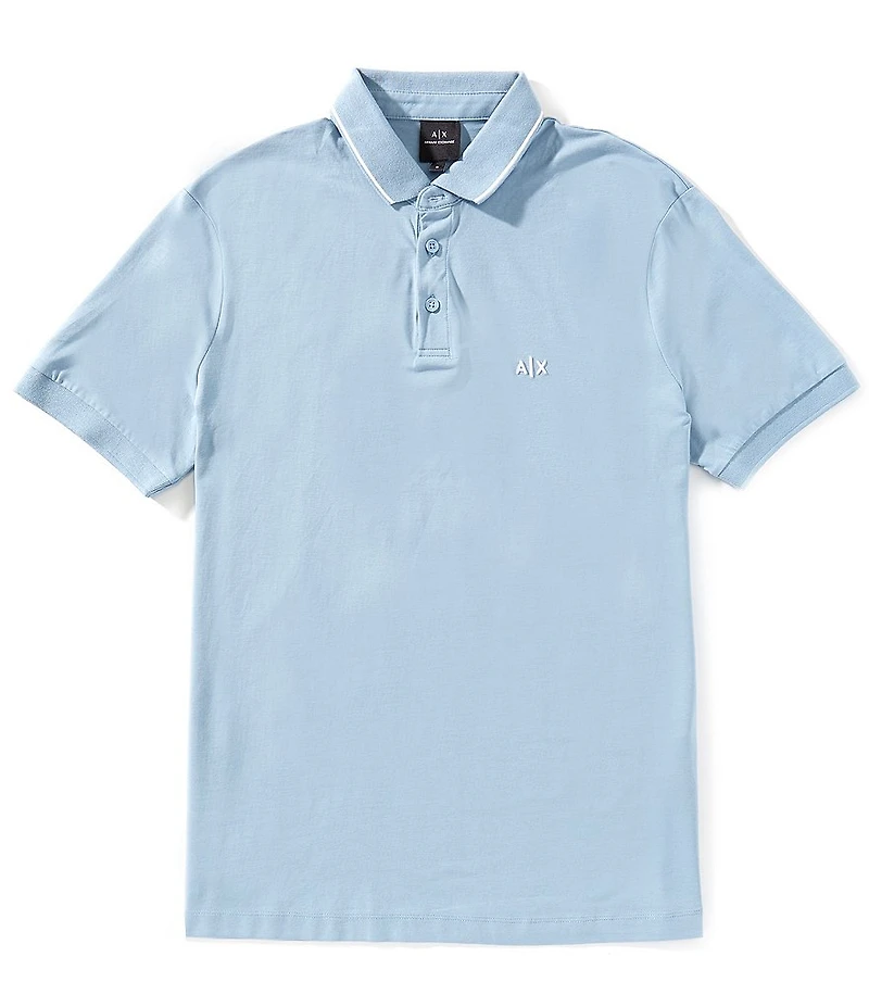 Armani Exchange Milano/New York Stretch Short Sleeve Polo Shirt