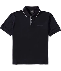 Armani Exchange Milano/NY Chest Logo Short Sleeve Polo Shirt