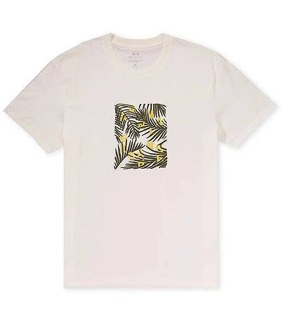 Armani Exchange Palm Tree Box Logo Short Sleeve T-Shirt