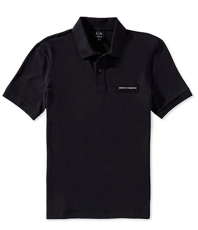 Armani Exchange Pique Short Sleeve Polo Shirt