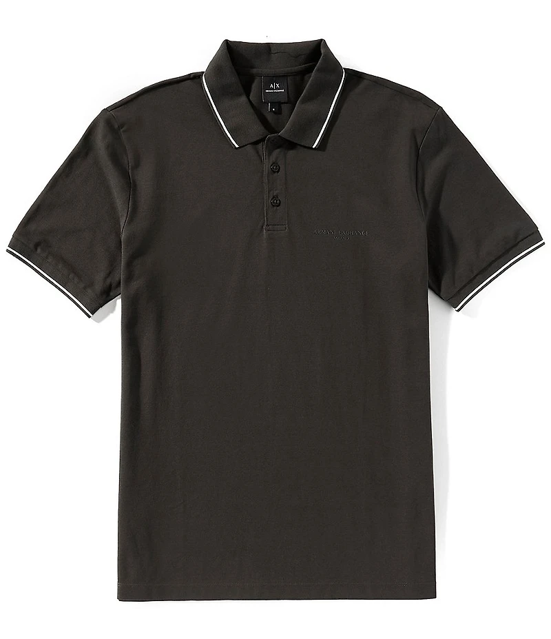 Armani Exchange Pique Short Sleeve Polo Shirt