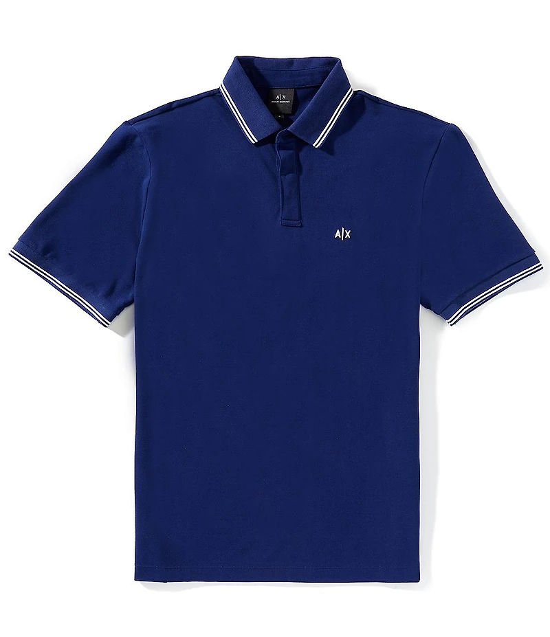 Armani Exchange Small Chest Logo Short Sleeve Polo Shirt