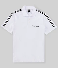 Armani Exchange Stretch Signature Logo Short Sleeve Polo Shirt