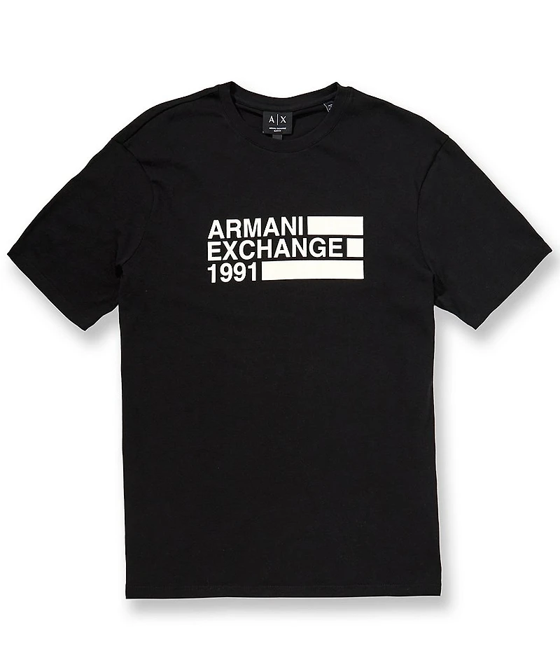 Armani Exchange Stripe Box Short Sleeve T-Shirt