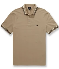 Armani Exchange Tipping Pique Short Sleeve Polo Shirt