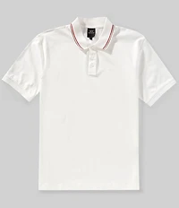 Armani Exchange Tonal Chest Logo Short Sleeve Polo Shirt