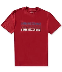 Armani Exchange Triple AX Logo Short Sleeve T-Shirt