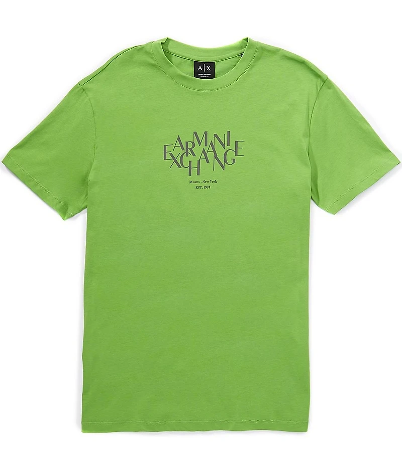 Armani Exchange Word Toss Graphic Short Sleeve T-Shirt