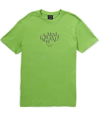 Armani Exchange Word Toss Graphic Short Sleeve T-Shirt
