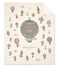 Atelier Choux Paris Hot Air Balloon Cashmere Baby Blanket