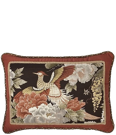 Austin Horn Classics Peacock Paradise Framed Boudoir Pillow