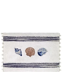 Avanti Linens Blue Lagoon Embroidered Bath Rug