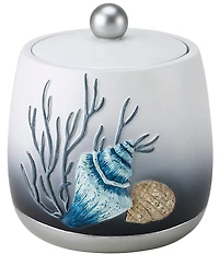 Avanti Linens Blue Lagoon Hand Painted Covered Jar