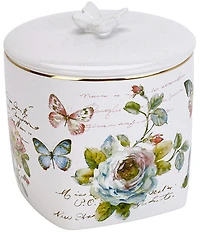 Avanti Linens Butterfly Garden Covered Jar