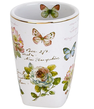 Avanti Linens Butterfly Garden Tumbler