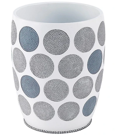 Avanti Linens Dotted Circles Wastebasket