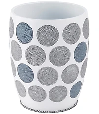 Avanti Linens Dotted Circles Wastebasket