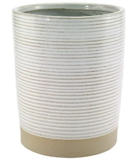 Avanti Linens Drift Collection Textured Ribbed Wastebasket