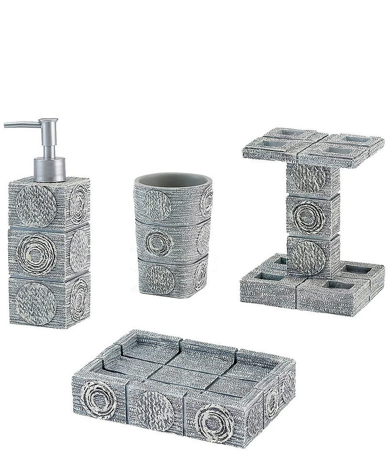 Avanti Linens Galaxy 4-Piece Bathroom Accessory Collection Set