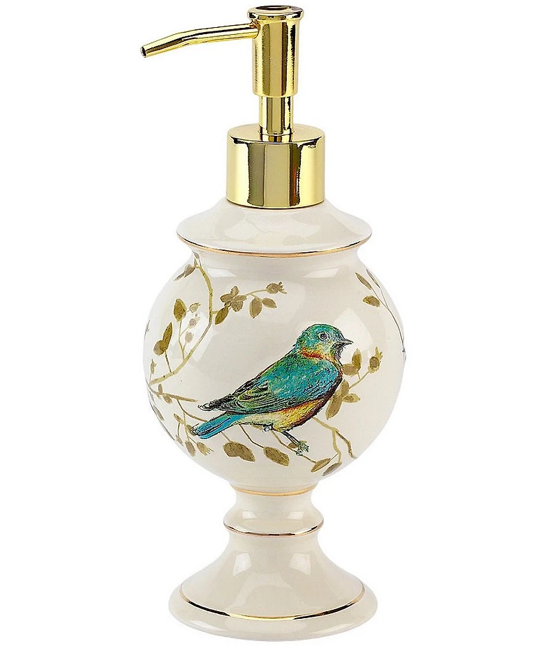 Avanti Linens Gilded Birds Lotion Bottle