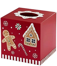 Avanti Linens Holiday Collection Gingerbread Man Bath Tissue Box Cover