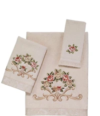Avanti Linens Rosefan Embroidered Floral 3-Piece Bath Towel Set