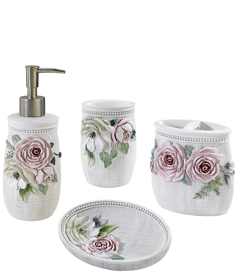 Avanti Linens Spring Garden 4-Piece Bathroom Accessory Collection Set