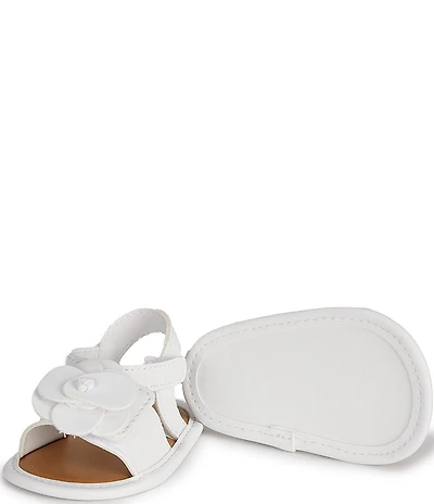 Baby Deer Girls' Posey Floral Ornament Sandal Crib Shoes (Infant)