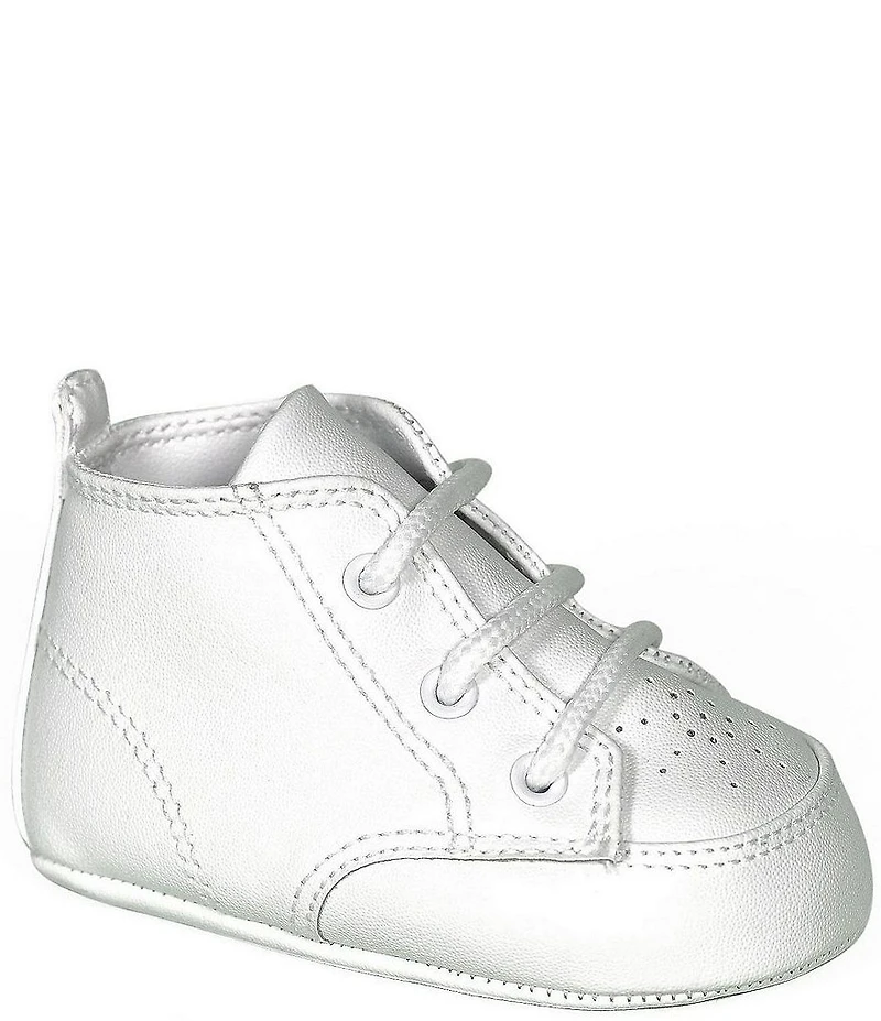 Baby Deer Kids' White High Top Crib Shoes (Infant)