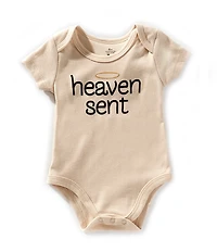 Baby Starters Baby Boys Short Sleeve Heaven Sent Graphic Bodysuit