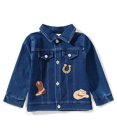 Baby Starters Baby Boys Embroidered Western Denim Jacket