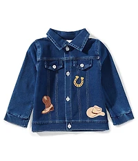 Baby Starters Baby Boys Embroidered Western Denim Jacket