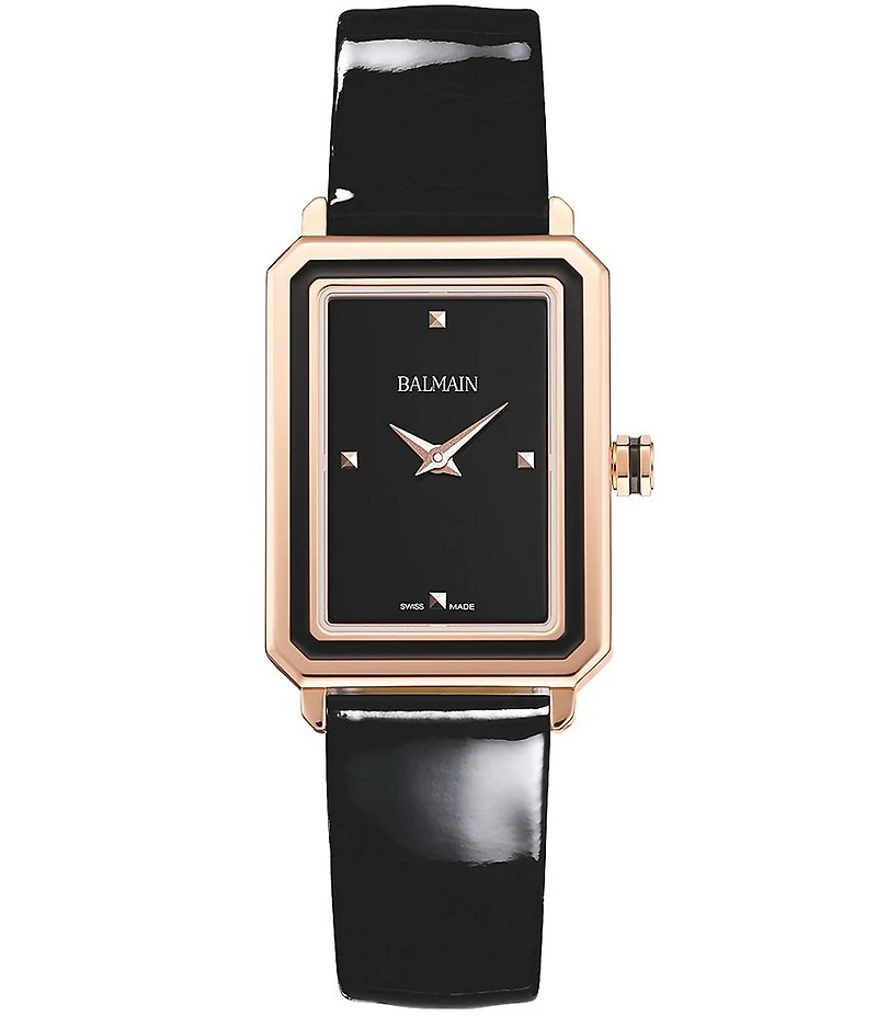 Balmain Women's Quartz Analog Black Leather Strap Watch