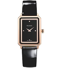 Balmain Women's Quartz Analog Black Leather Strap Watch
