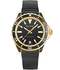 Balmain Women's Quartz Analog Round Case Black Leather Strap Watch