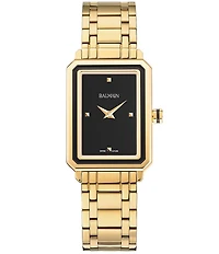 Balmain Paris Women's Quartz Analog Gold Tone Rectangle Case Bracelet Watch