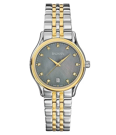 Balmain Paris Women's Quartz Analog Two Tone Stainless Steel Bracelet Watch