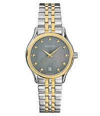 Balmain Paris Women's Quartz Analog Two Tone Stainless Steel Bracelet Watch