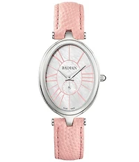 Balmain Paris Women's Quartz Two Hand Leather Strap Watch