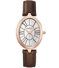 Balmain Paris Women's Quartz Two Hand Leather Strap Watch