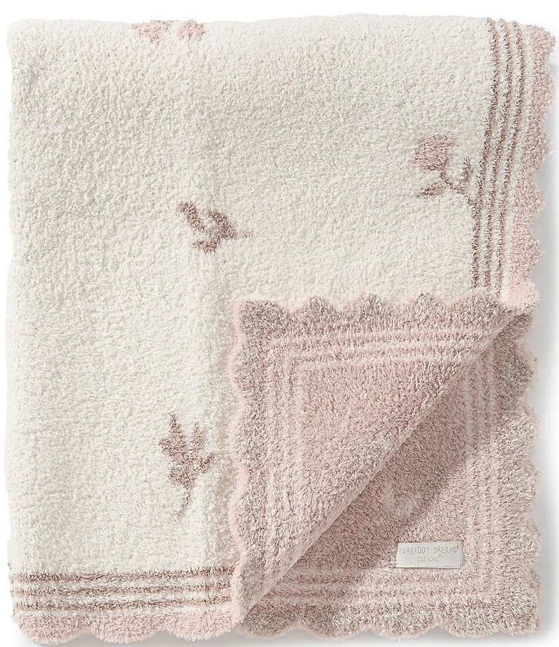 Barefoot Dreams CozyChic Heirloom Floral Stroller Blanket