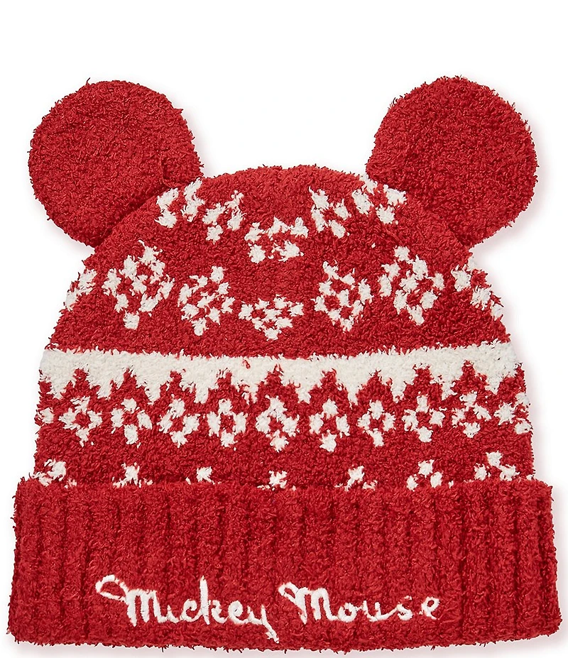 Barefoot Dreams Disney CozyChic Mickey Mouse Fair Isle Beanie