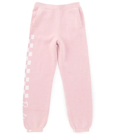 Barefoot Dreams x Barbie™ Little/Big Girls CozyChic® Checkered Jogger Pants