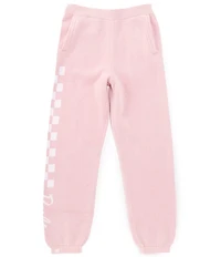 Barefoot Dreams x Barbie™ Little/Big Girls CozyChic® Checkered Jogger Pants