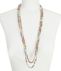 Barse Genuine Stone Endless Beaded Necklace